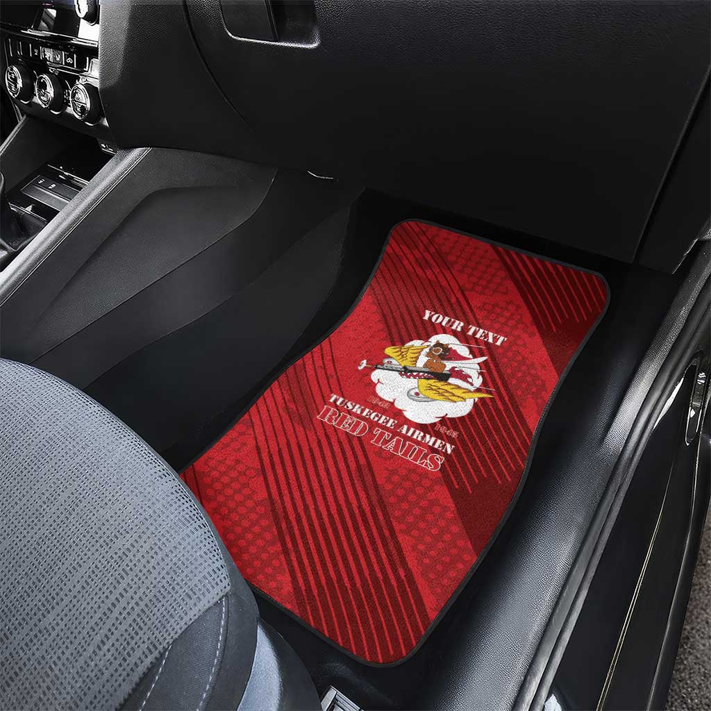Personalized 301st Fighter Squadron WWII Car Mats Red Tails Heritage - Red - African Pride