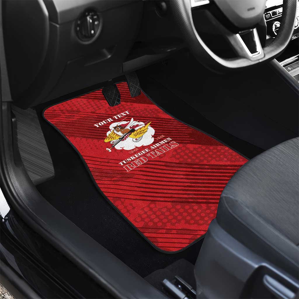 Personalized 301st Fighter Squadron WWII Car Mats Red Tails Heritage - Red - African Pride