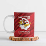 Personalized Tuskegee Airmen Red Tails Ceramic Mug 301st Fighter Squadron - Red