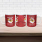 Personalized Tuskegee Airmen Red Tails Ceramic Mug 301st Fighter Squadron - Red