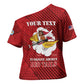 Personalized Tuskegee Airmen Red Tails Cross Shoulder Shirt 301st Fighter Squadron - Red