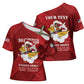 Personalized Tuskegee Airmen Red Tails Cross Shoulder Shirt 301st Fighter Squadron - Red