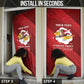 Personalized Tuskegee Airmen Red Tails Door Cover 301st Fighter Squadron - Red