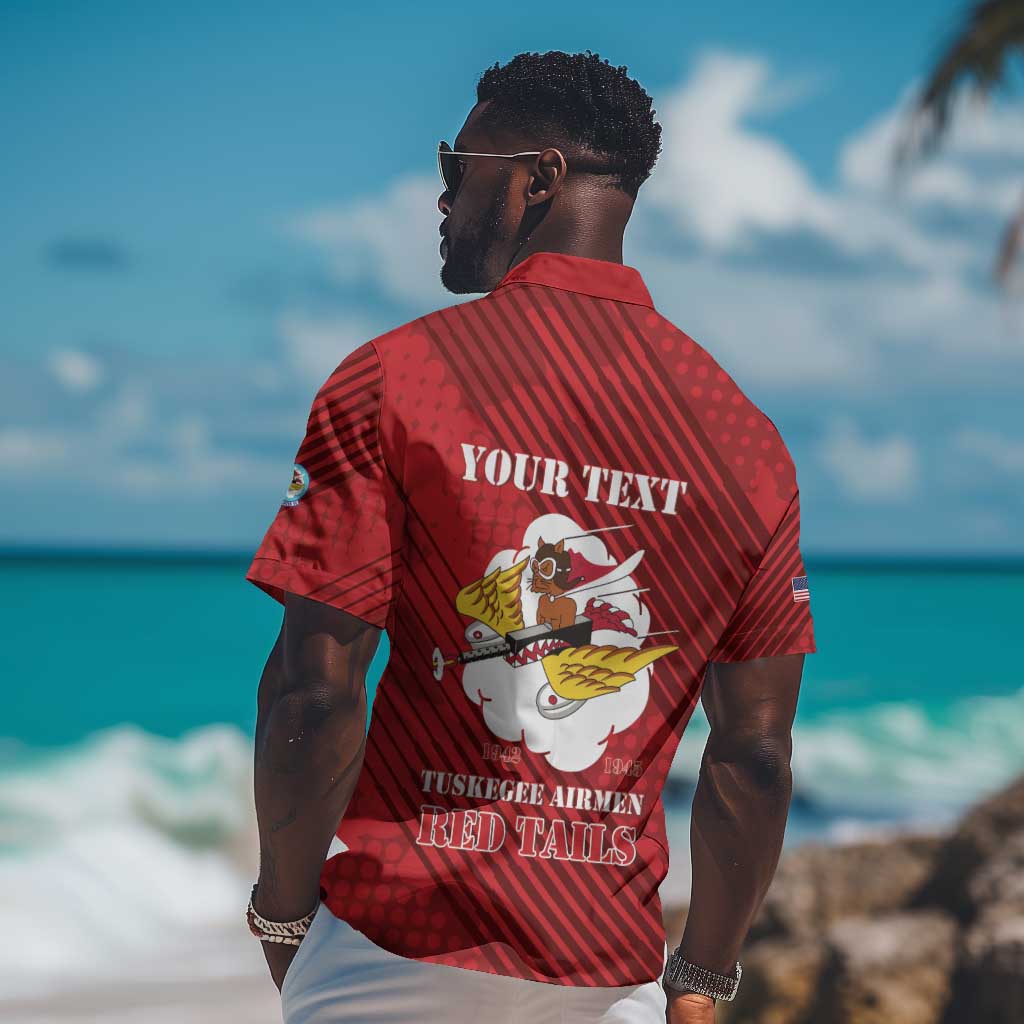 Personalized 301st Fighter Squadron WWII Hawaiian Shirt Red Tails Heritage - Red - African Pride