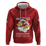 Personalized 301st Fighter Squadron WWII Hoodie Red Tails Heritage - Red - African Pride