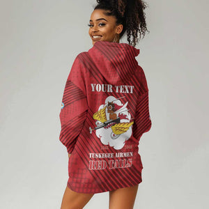 Personalized 301st Fighter Squadron WWII Hoodie Dress Red Tails Heritage - Red - African Pride