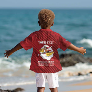 Personalized 301st Fighter Squadron WWII Kid Hawaiian Shirt Red Tails Heritage - Red - African Pride