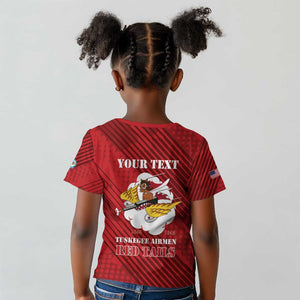 Personalized 301st Fighter Squadron WWII Kid T shirt Red Tails Heritage - Red - African Pride