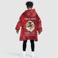 Personalized 301st Fighter Squadron WWII Kid Wearable Blanket Hoodie Red Tails Heritage - Red - African Pride