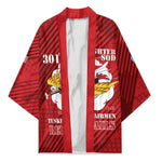 Personalized Tuskegee Airmen Red Tails Kimono 301st Fighter Squadron - Red