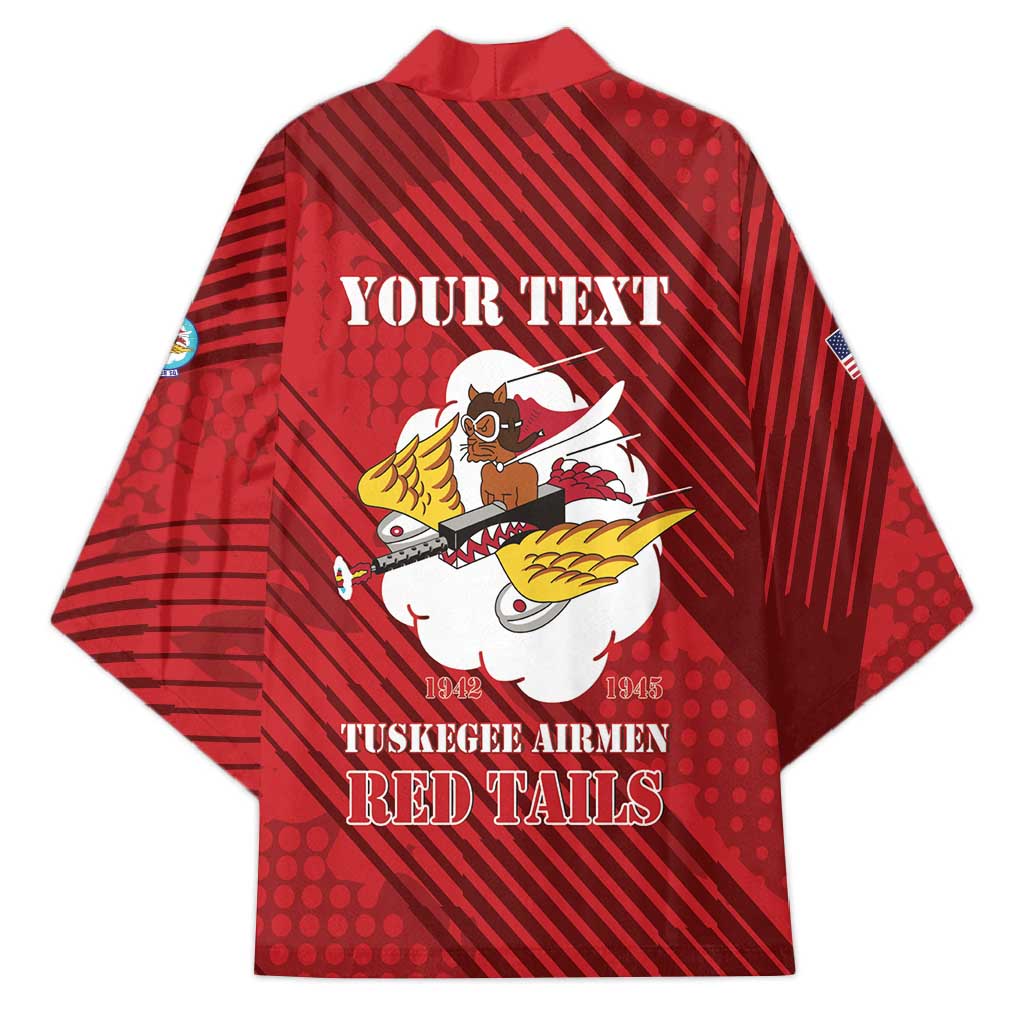 Personalized Tuskegee Airmen Red Tails Kimono 301st Fighter Squadron - Red