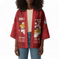Personalized Tuskegee Airmen Red Tails Kimono 301st Fighter Squadron - Red
