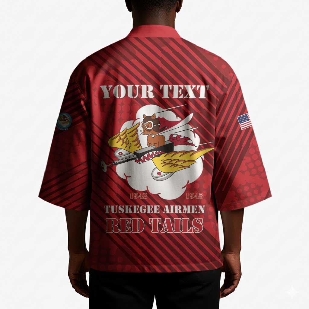 Personalized Tuskegee Airmen Red Tails Kimono 301st Fighter Squadron - Red
