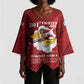 Personalized Tuskegee Airmen Red Tails Kimono Sleeve Blouse 301st Fighter Squadron - Red