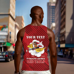 Personalized 301st Fighter Squadron WWII Men Tank Top Red Tails Heritage - Red - African Pride