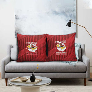 Tuskegee Airmen Red Tails Pillow Cover 301st Fighter Squadron - Red