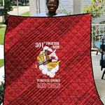 301st Fighter Squadron WWII Quilt Red Tails Heritage - Red - African Pride