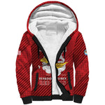 Personalized 301st Fighter Squadron WWII Sherpa Hoodie Red Tails Heritage - Red - African Pride
