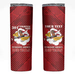 Personalized 301st Fighter Squadron WWII Skinny Tumbler Red Tails Heritage - Red - African Pride