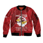 Personalized 301st Fighter Squadron WWII Sleeve Zip Bomber Jacket Red Tails Heritage - Red - African Pride