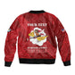 Personalized 301st Fighter Squadron WWII Sleeve Zip Bomber Jacket Red Tails Heritage - Red - African Pride