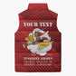 Personalized Tuskegee Airmen Red Tails Sleeveless Puffer Jacket 301st Fighter Squadron - Red