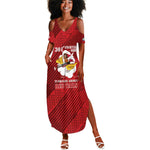 Personalized 301st Fighter Squadron WWII Summer Maxi Dress Red Tails Heritage - Red - African Pride