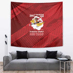301st Fighter Squadron WWII Tapestry Red Tails Heritage - Red - African Pride