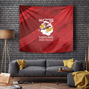 301st Fighter Squadron WWII Tapestry Red Tails Heritage - Red - African Pride
