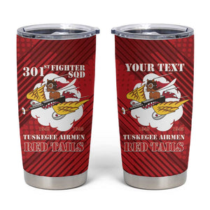 Personalized 301st Fighter Squadron WWII Tumbler Cup Red Tails Heritage - Red - African Pride