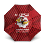 Tuskegee Airmen Red Tails Umbrella 301st Fighter Squadron - Red