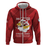Personalized 301st Fighter Squadron WWII Zip Hoodie Red Tails Heritage - Red - African Pride