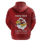 Personalized 301st Fighter Squadron WWII Zip Hoodie Red Tails Heritage - Red - African Pride