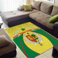 Personalised Afro Senegal Area Rug Coat Of Arms Mix African Pattern