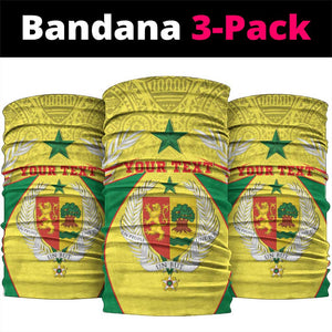 Afro Senegal Neck Gaiter Coat Of Arms Mix African Pattern - African Pride