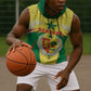 Personalised Afro Senegal Sleeveless Hoodie Coat Of Arms Mix African Pattern - African Pride