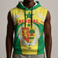 Personalised Afro Senegal Sleeveless Hoodie Coat Of Arms Mix African Pattern - African Pride