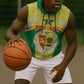 Personalised Afro Senegal Sleeveless Zip Hoodie Coat Of Arms Mix African Pattern - African Pride