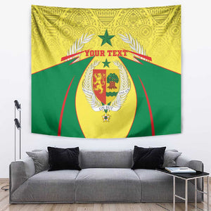 Personalised Afro Senegal Tapestry Coat Of Arms Mix African Pattern