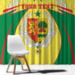 Personalised Afro Senegal Window Curtain Coat Of Arms Mix African Pattern