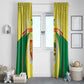Personalised Afro Senegal Window Curtain Coat Of Arms Mix African Pattern