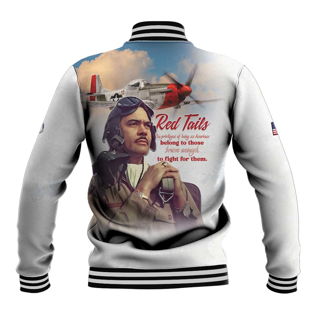 Sky Leaders of WWII Baseball Jacket Red Tails Tuskegee Tribute - African Pride