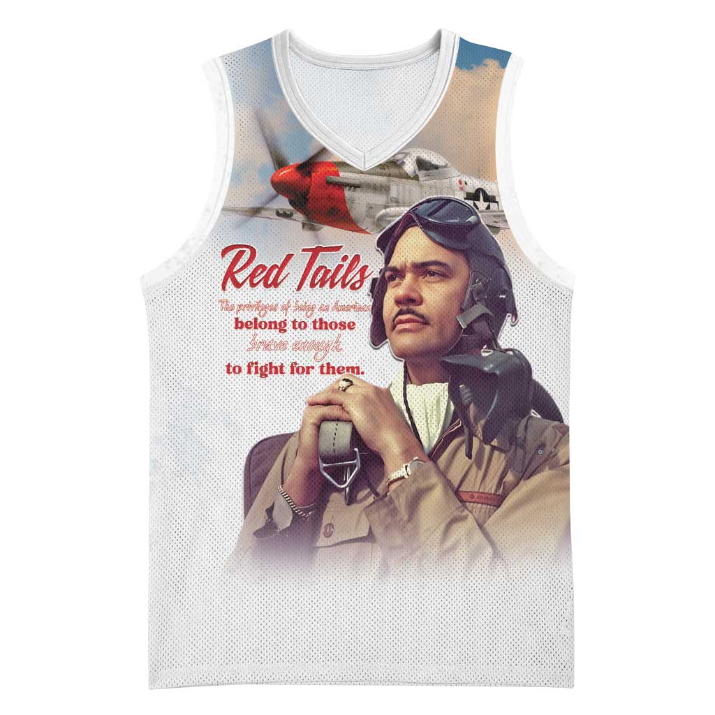 Sky Leaders of WWII Basketball Jersey Red Tails Tuskegee Tribute - African Pride