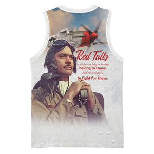 Sky Leaders of WWII Basketball Jersey Red Tails Tuskegee Tribute - African Pride