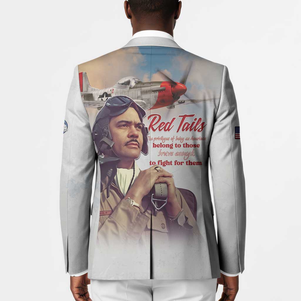 Tuskegee Airmen Red Tails Blazer Brave Enough to Fight