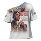 Tuskegee Airmen Red Tails Cross Shoulder Shirt Brave Enough to Fight