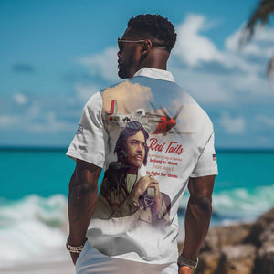 Sky Leaders of WWII Hawaiian Shirt Red Tails Tuskegee Tribute - African Pride