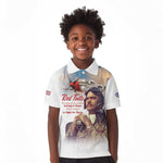 Sky Leaders of WWII Kid Polo Shirt Red Tails Tuskegee Tribute - African Pride