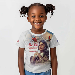 Sky Leaders of WWII Kid T shirt Red Tails Tuskegee Tribute - African Pride
