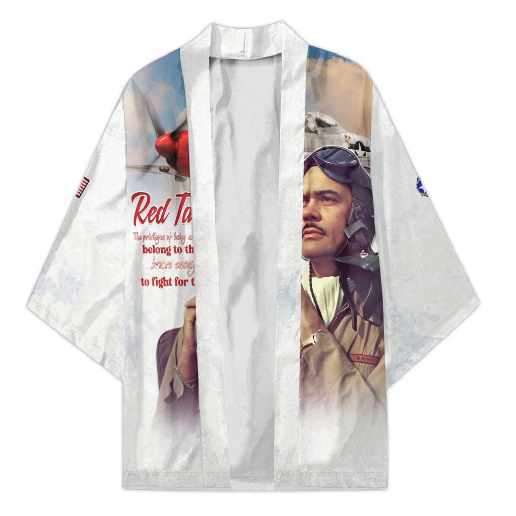 Tuskegee Airmen Red Tails Kimono Brave Enough to Fight